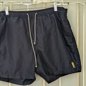 The Simpsons Navy Shorts With Homer Face Embroidered Sz M 2013